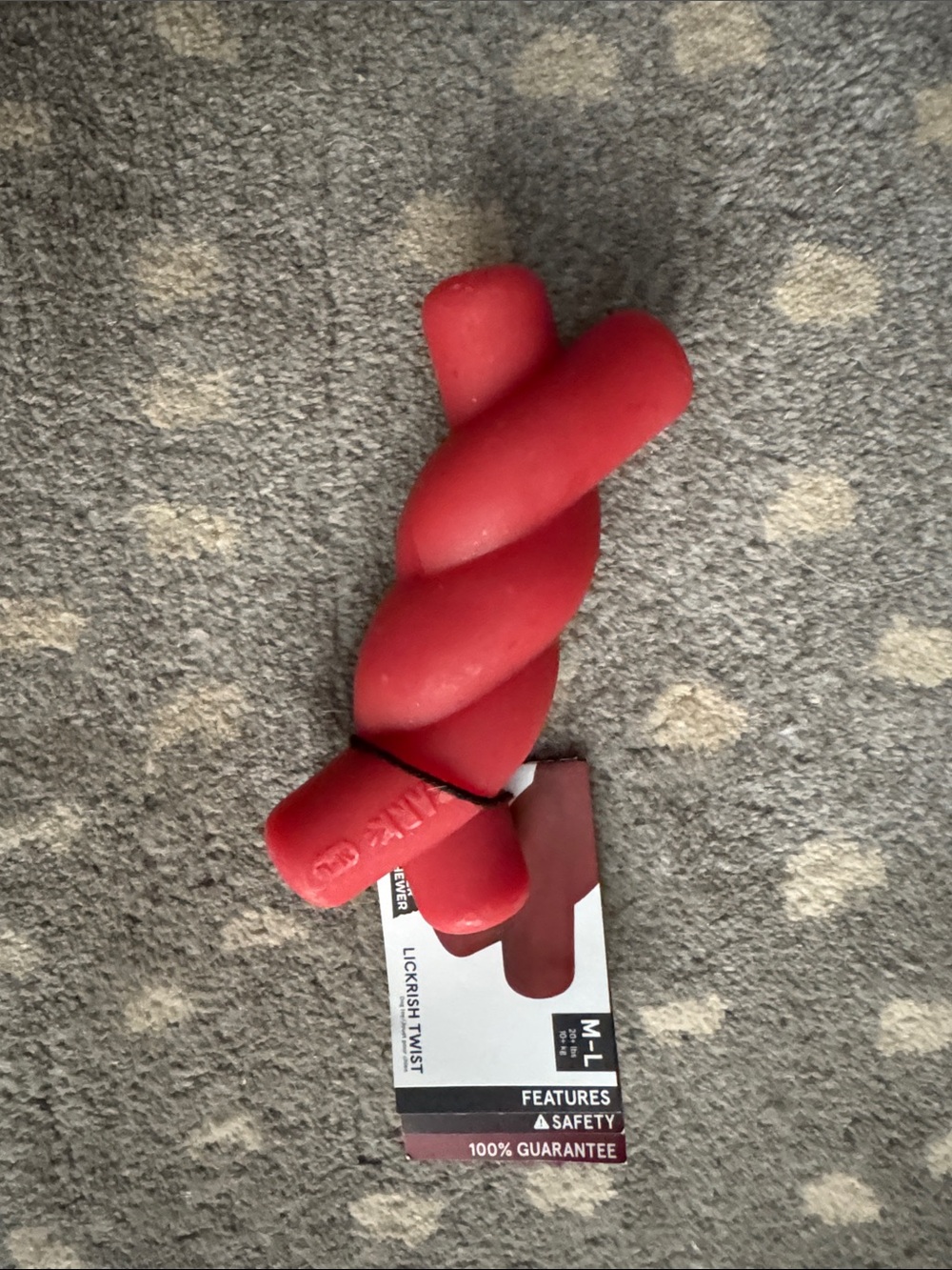 Bark Lickrish Twist Dog Chew Toy